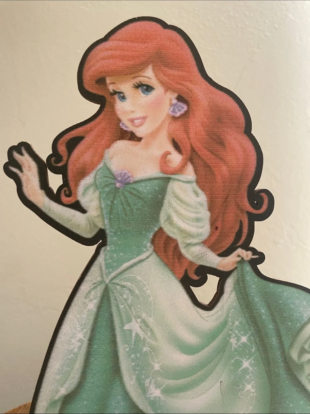 Little mermaid princess cut out 10 inches